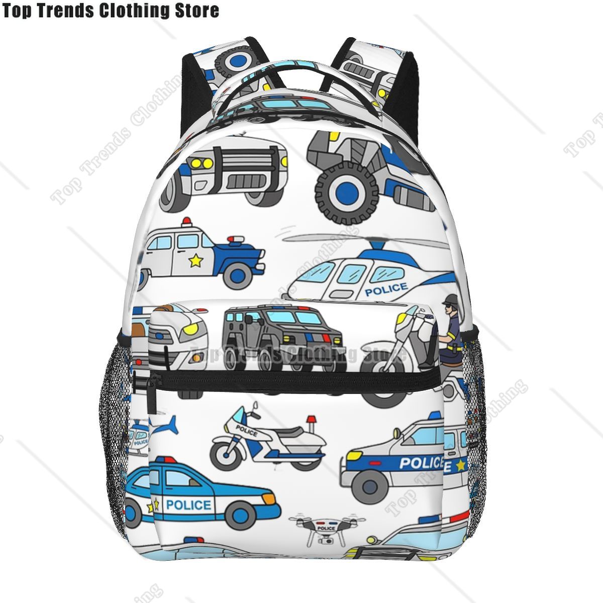 Police Car Design Backpacks Bo - Interior Design Whimsical review and price