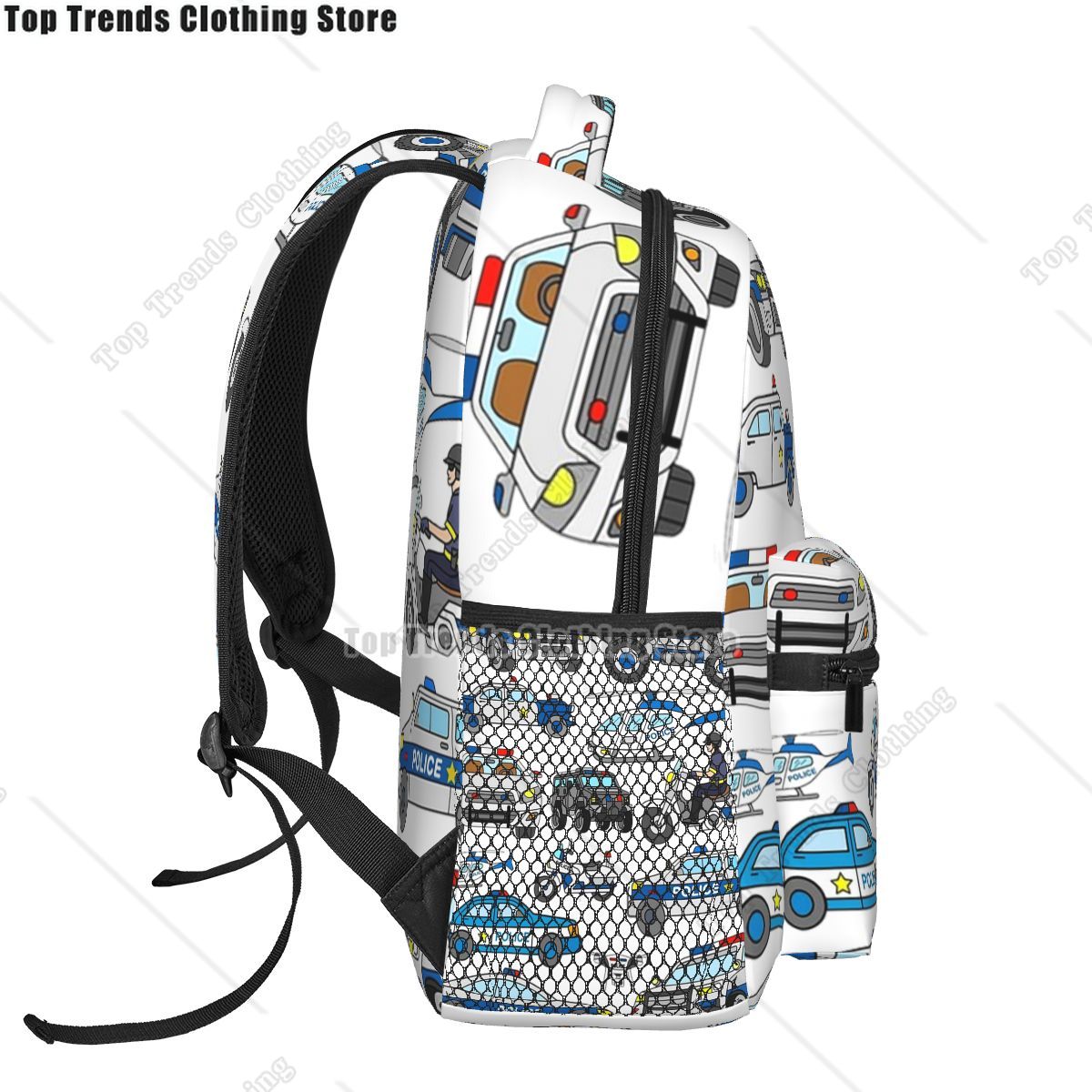 Police Car Design Backpacks Bo - Interior Design Whimsical review and price