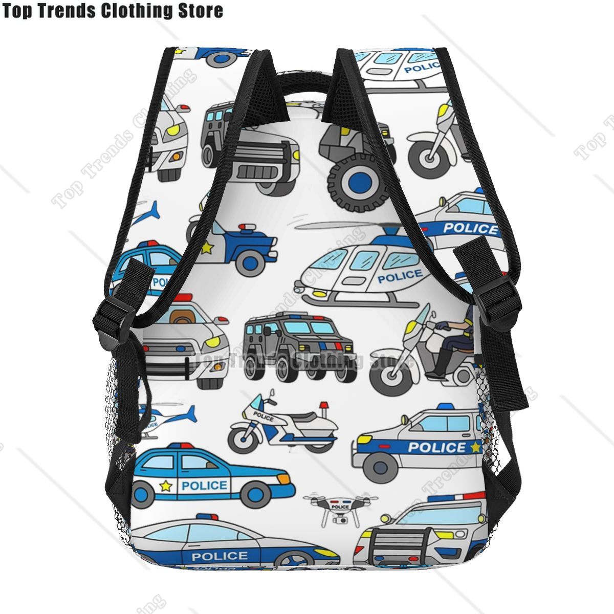 Police Car Design Backpacks Bo - Interior Design Whimsical review and price
