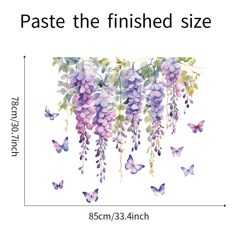 Purple Flower Plants Floral Wa - Interior Design Of House review and price