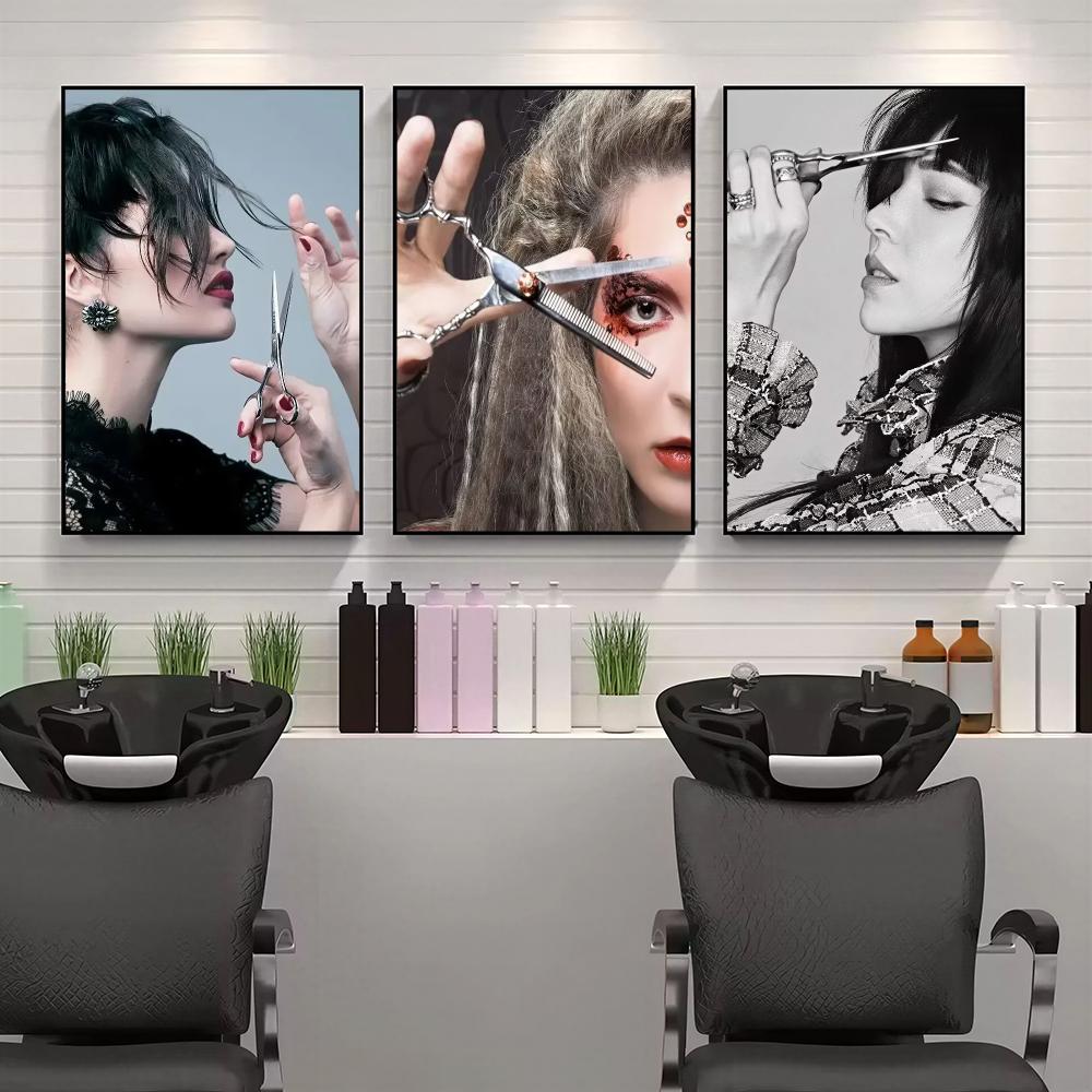 Modern Hair Salon HD Wall Art  - Interior Design Illustrated review and price