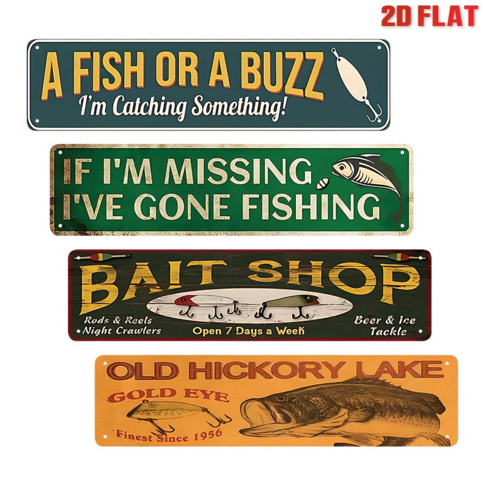2D Flat Metal Fishing Theme Wa - Interior Design Of House review and price