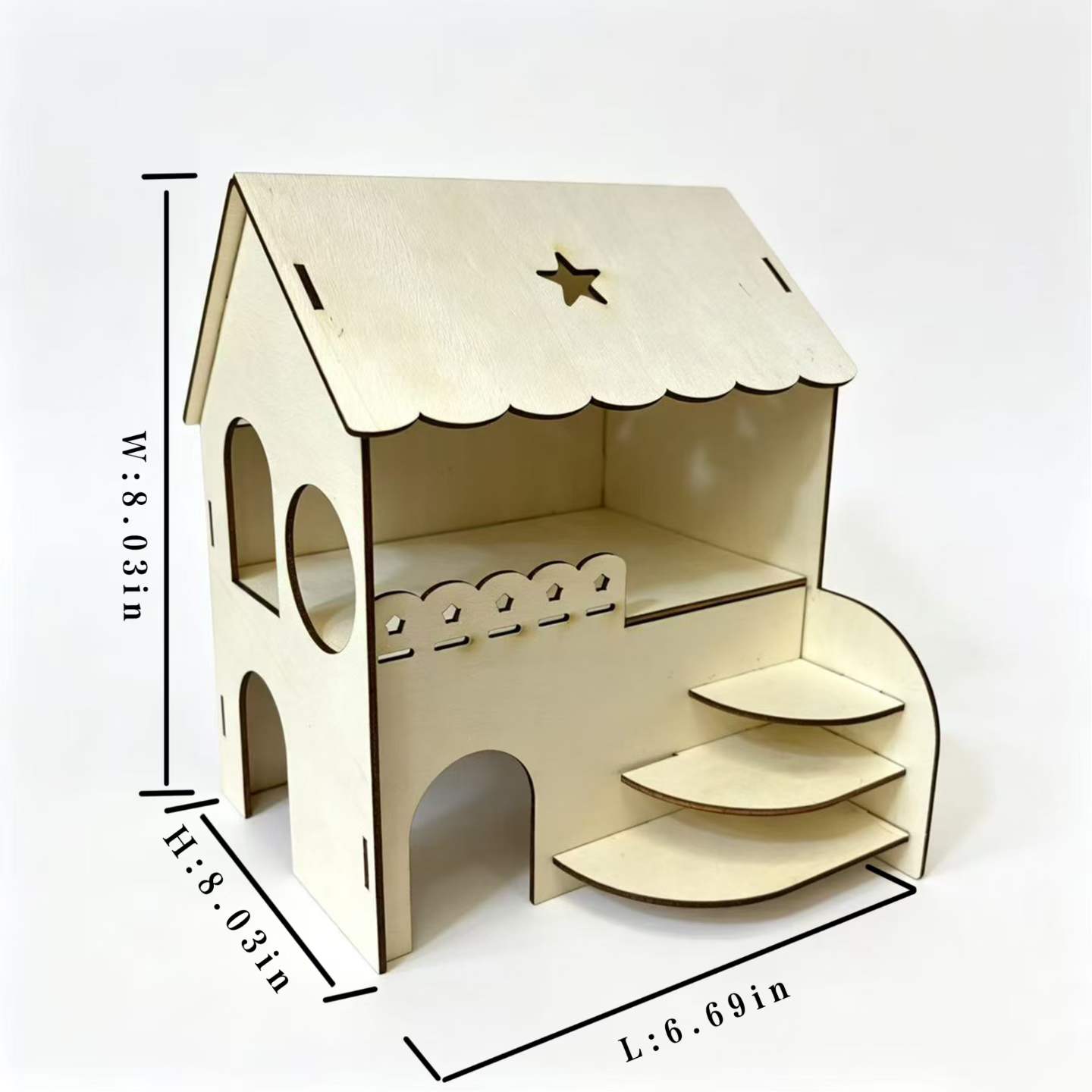Hamster Two-Story Wooden House - Interior Design Of House review and price